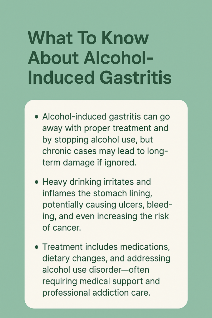 What Is Alcohol-Induced Gastritis? Gastritis Causes, Healing Time &  Recovery